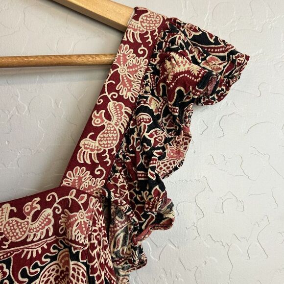 Anthropologie Love the Label Maxi Dress Size Small Love Sam Jaipur floral boho - Picture 8 of 11